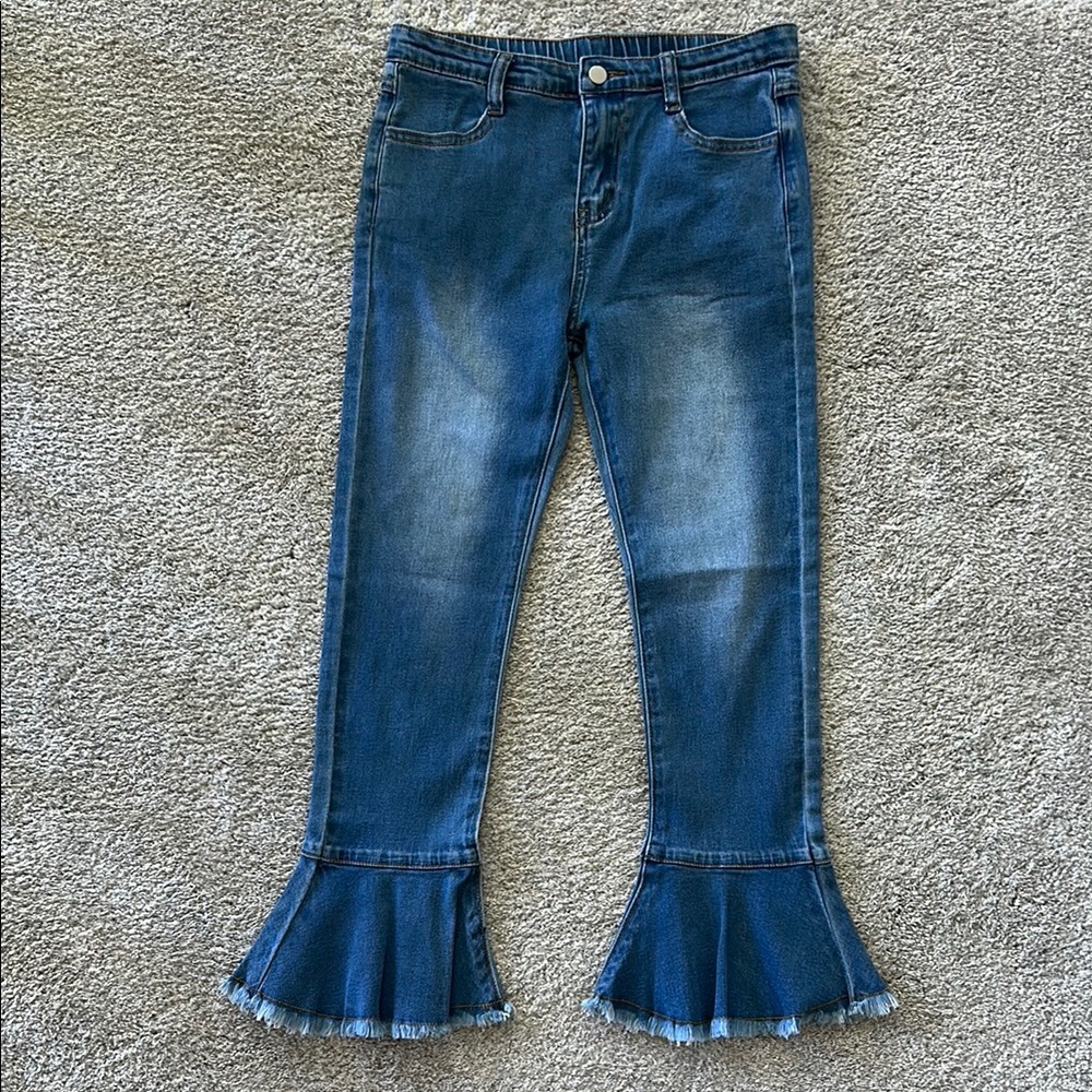 Hayden Girls Dark Blue Flare Jeans